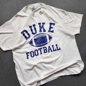 Vintage Duke University Football White Shirt XL